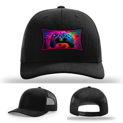 Next Level Gamer Leather Patch Hat Controller Graphic