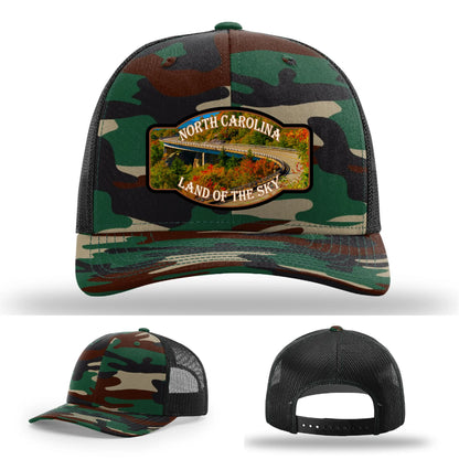 Land of the Sky Leather Patch Hat North Carolina