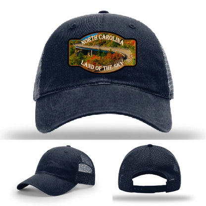 Land of the Sky Leather Patch Hat North Carolina