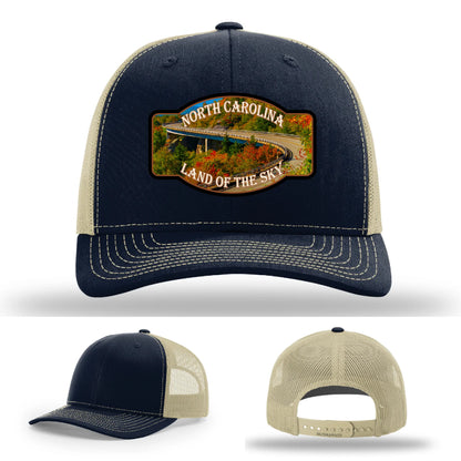 Land of the Sky Leather Patch Hat North Carolina