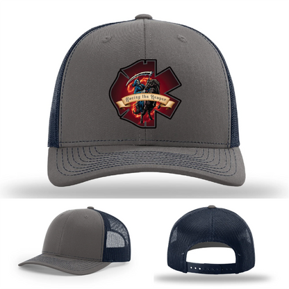 Fire and EMS Reaper Leather Patch Hat