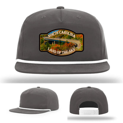 Land of the Sky Leather Patch Hat North Carolina