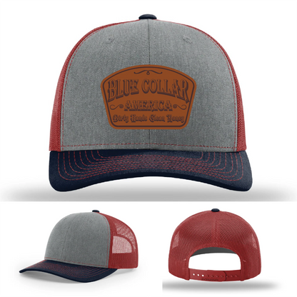 Dirty Hands Clean Money Leather Patch Hat