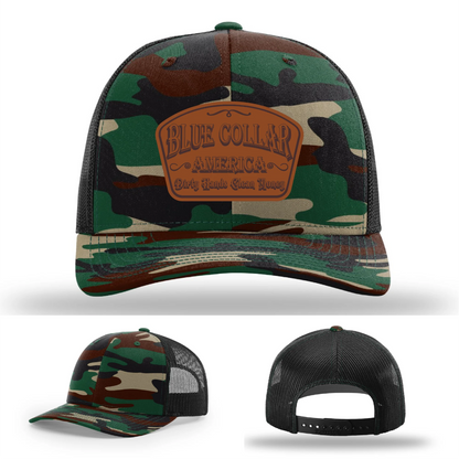 Dirty Hands Clean Money Leather Patch Hat