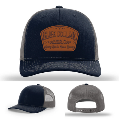 Dirty Hands Clean Money Leather Patch Hat