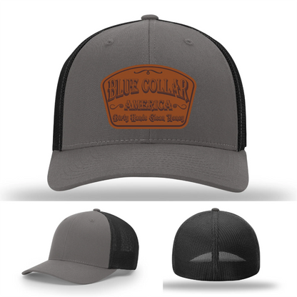 Dirty Hands Clean Money Leather Patch Hat