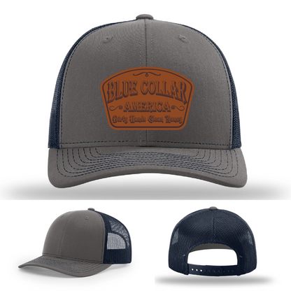 Dirty Hands Clean Money Leather Patch Hat
