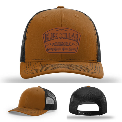Dirty Hands Clean Money Leather Patch Hat