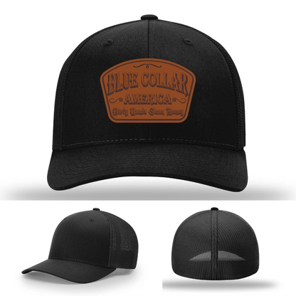 Dirty Hands Clean Money Leather Patch Hat