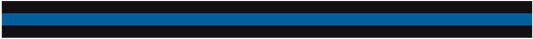 BLACK & BLUE TRIPLE STRIPE REFLECTIVE HELMET TRIM