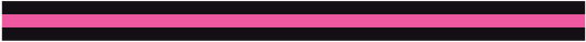 BLACK & PINK TRIPLE STRIPE REFLECTIVE HELMET TRIM