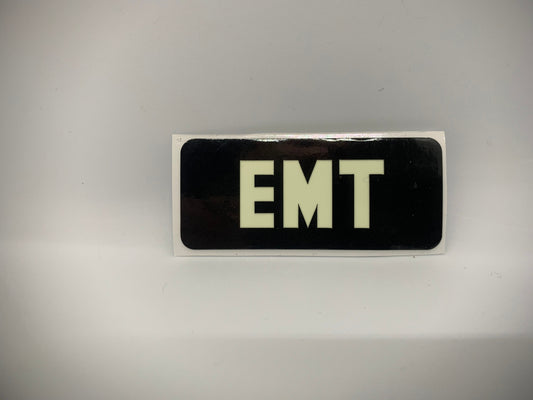 EMT REFLECTIVE GLOW IN THE DARK HELMET DECAL