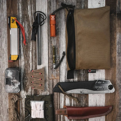 Flat Zippered Gear Pouch - Large