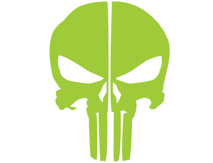 PUNISHER SKULL REAR HELMET REFLECTIVE HELMET DECAL