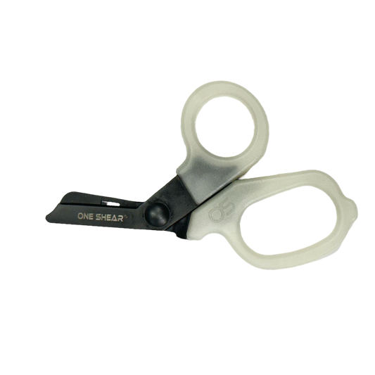 MINI Compact Medical Tactical Trauma Shears Phantom Orange Glow Clearance