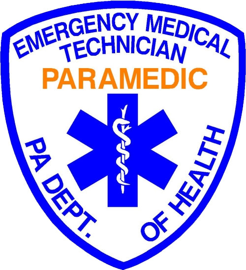 PENNSYLVANIA (PA) PARAMEDIC PATCH WINDOW DECAL