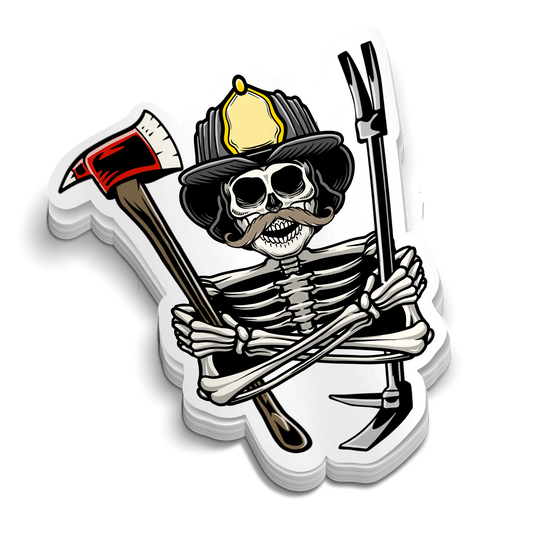 The Tool Man - Cool Firefighting Stickers