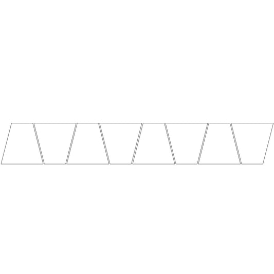 WHITE REFLECTIVE HELMET (TET) TETRAHEDRON 8 PACK