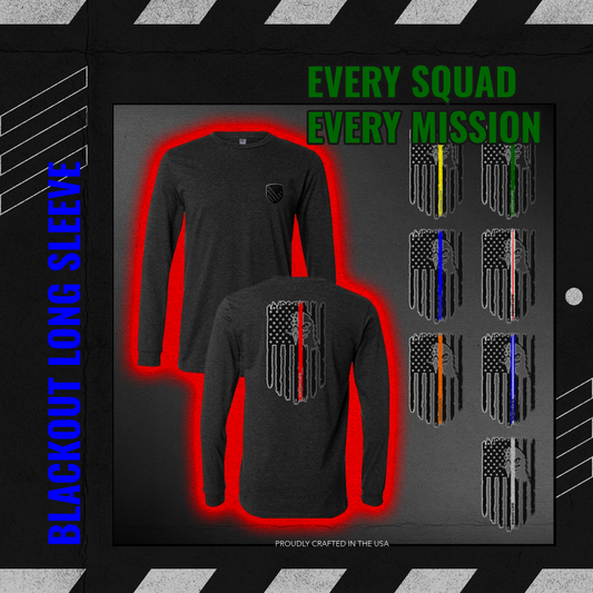 Squad Life Blackout Long Sleeve Shirts