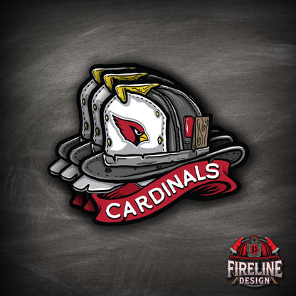 NFL Fire Helmet Sticker - 3 PACK