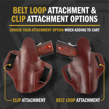Ultimate Leather Holster 2 Slot OWB | Made in USA | Lifetime Warranty | Fits most 1911 Style Handguns