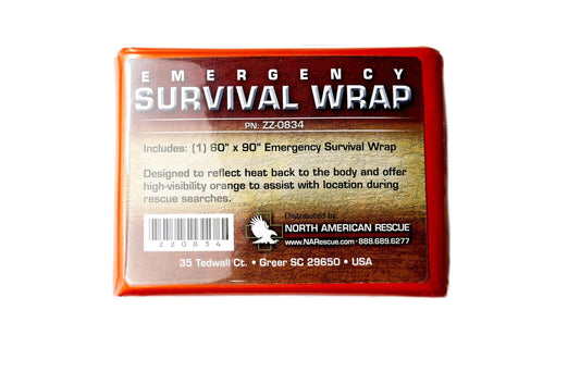 NAR ORANGE EMERGENCY SURVIVAL HEAT WRAP